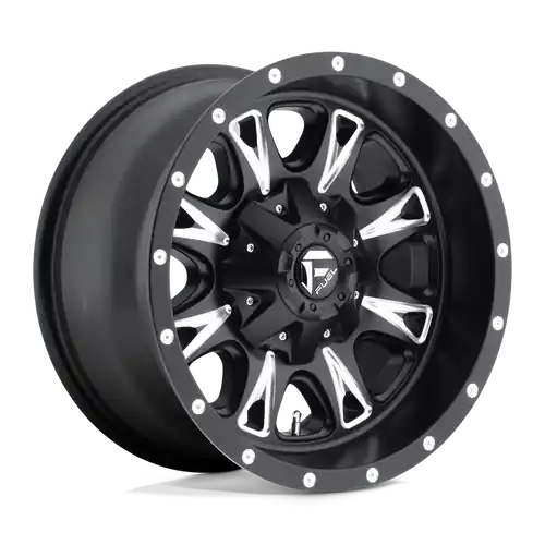 While Supplies Last Fuel 1PC D513 THROTTLE 8X165.1 17X6.5 -140 MATTE BLACK MILLED