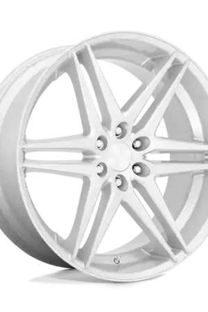 DUB 1PC S270 DIRTY DOG 6X139.7 24X10 +25 SILVER WITH BRUSHED FACE Best Choice