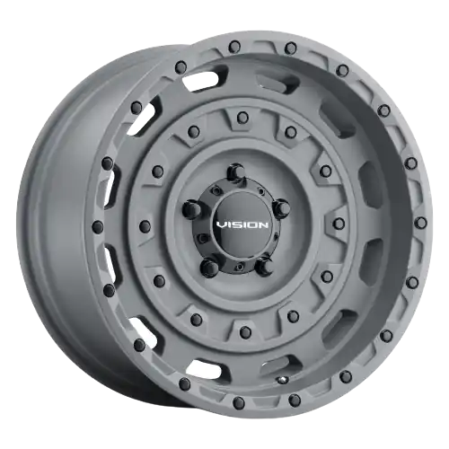 Same Day Shipping Vision Off-Road 403 Tactical 5x139.7 18x9.5-18 Thrashed Gun Metal