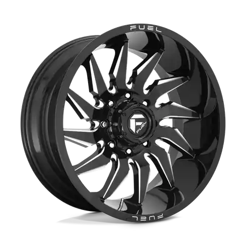 Fuel 1PC D744 SABER 6X139.7 20X9 +20 GLOSS BLACK MILLED Modern