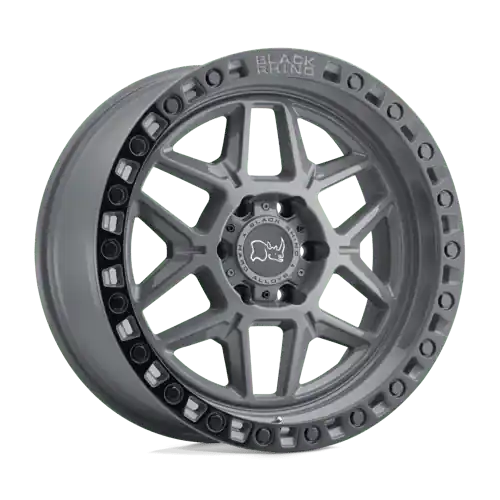 Black Rhino KELSO 6X139.7 20X9 +12 BATTLESHIP GRAY W/ BLACK RING Factory Price