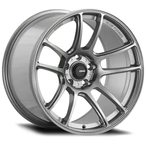 Big Sale Konig Heliogram 5X114.3 17x8.5+38 Titanium Metallic Knurled Bead Flow Formed