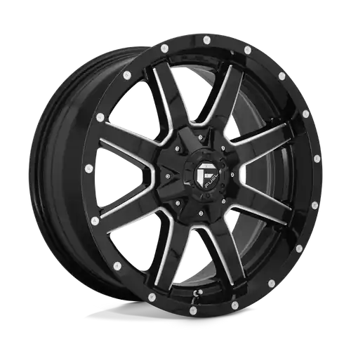 Original Fuel 1PC D610 MAVERICK 6X135/6X139.7 17X9 -12 GLOSS BLACK MILLED
