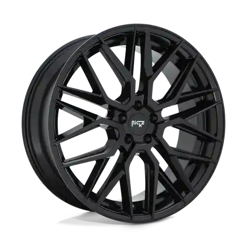 Niche 1PC M224 GAMMA 5X112 20X10.5 +40 GLOSS BLACK Next Day Delivery