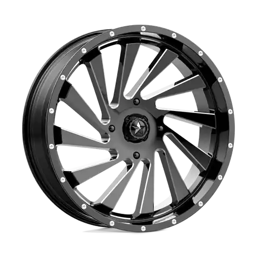MSA Offroad Wheels M46 BLADE 4X137 24X7 +0 GLOSS BLACK MILLED Affordable