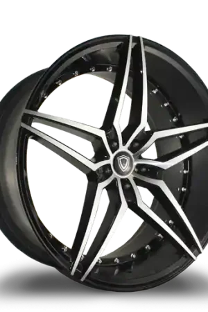 MARQUEE WHEELS M3259 5x120 19x8.5+33 BLACK / MACHINED Direct From Factory