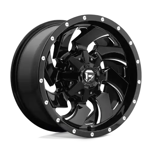Fuel 1PC D574 CLEAVER 8X180 20X9 +20 GLOSS BLACK MILLED Certified