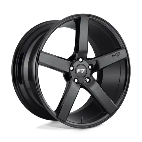 Luxury Niche 1PC M188 MILAN 5X127 22X10 +35 GLOSS BLACK