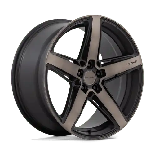 New Release Niche 1PC M271 TERAMO 5X112 20X9 +42 MATTE BLACK WITH DOUBLE DARK TINT FACE
