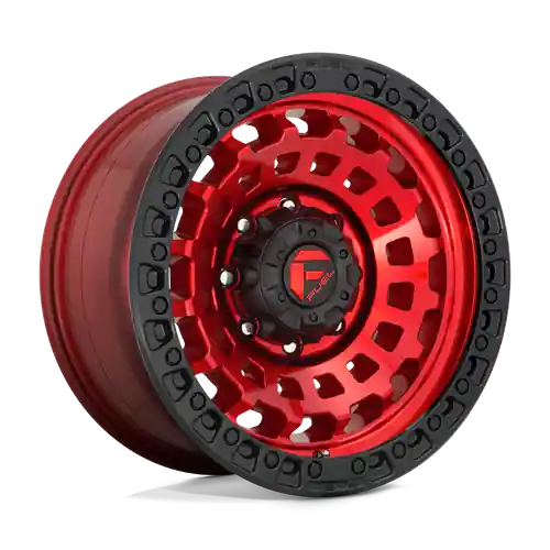 Fuel 1PC D632 ZEPHYR 6X135 20X9 +20 CANDY RED BLACK BEAD RING Authentic