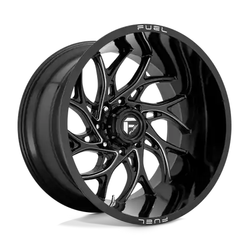 In Demand Fuel 1PC D741 RUNNER 8X165.1 24X11 +0 GLOSS BLACK MILLED