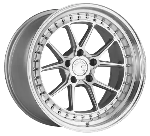 Discount Aodhan DS08 5x100 18x8.5+35 Silver w/Machined Face