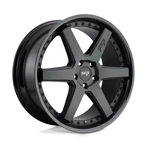Niche 1PC M192 ALTAIR 5X120 20X9 +35 GLOSS BLACK MATTE BLACK Clearance