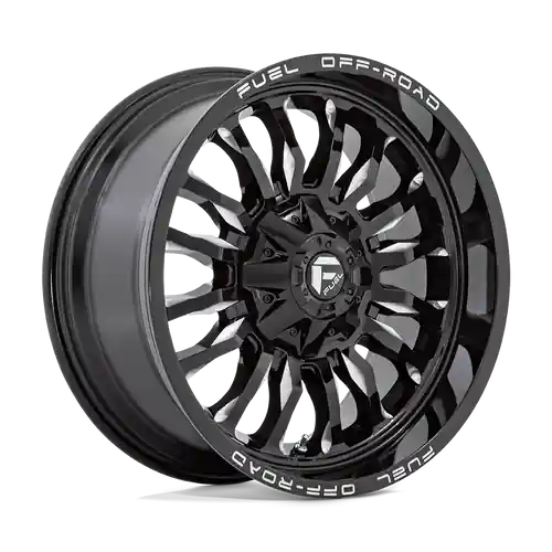 Seasonal Sale Fuel 1PC D795 ARC 8X165.1 22X10 -18 GLOSS BLACK MILLED