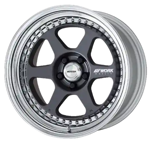 Work Meister L1 3P 5x120.65 19x12.5-36 L Disk Matte Gunmetal Free Shipping