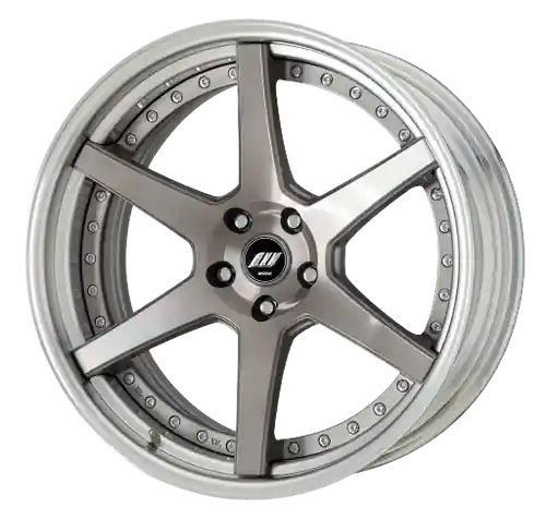 Next Day Delivery Work Zeast St1 5x120.65 19x8+12 R Disk Transparent Grey Polish