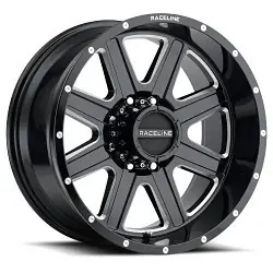 Raceline 940M Hostage 5X150 20x9 12 Black and Milled While Supplies Last