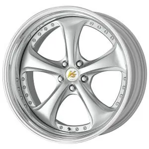 Work Wheels VS-KF 5x114.3 20x10.5+34 Light Grey Silver A Disk STEP RIM Worldwide Shipping