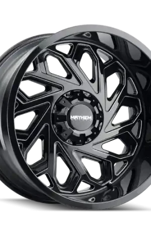 Best Price Mayhem Essex 8112 8x170 20x12-51 Gloss Black/Milled Spokes