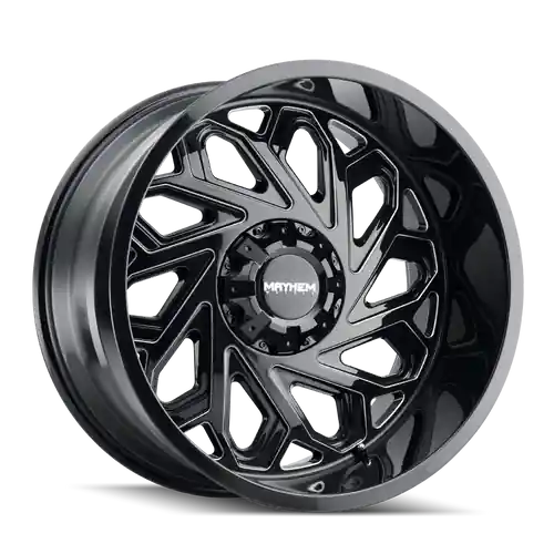Best Price Mayhem Essex 8112 8x170 20x12-51 Gloss Black/Milled Spokes