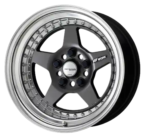 Work Meister Cr01 5x114.3 16x8.5+-9 A Disk Matte Gunmetal Fast Shipping
