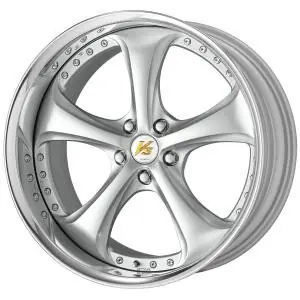 Work Wheels VS-KF 5x105 19x10.5-54 Light Grey Silver L Disk FULL REVERSE Fresh Stock