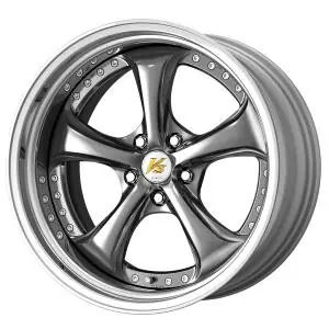 Today Only Work Wheels VS-KF 5x110 19x8.5+27 Brilliant Silver Black O Disk STEP RIM