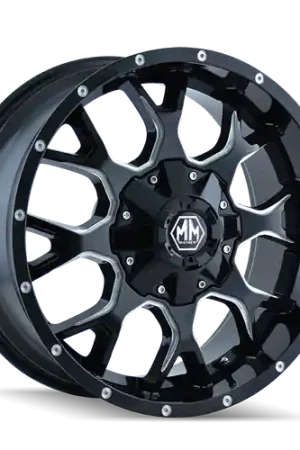Bargain Mayhem Warrior 8015 6x120/6x139.7 18x9+18 Black/Milled Spokes