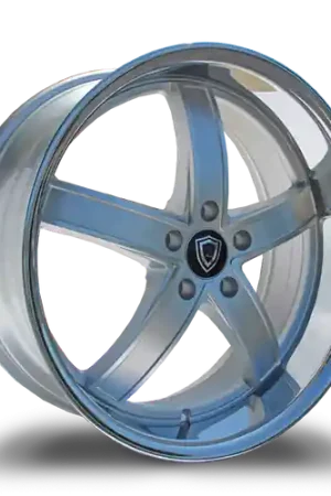 MARQUEE WHEELS M5330A 5x115 20x9+35 SILVE / MACHINED/STAINLESS LIP Special Offer