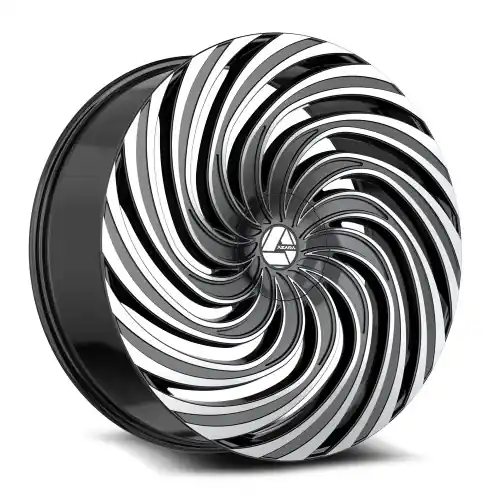 Azara AZA-535 6x135/6x139.7 30x9.5 +22 Gloss Black & Machined Free Delivery