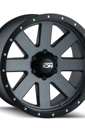 Ion Type 135 5x127 20x9-12 Matte Gunmetal/Black Beadlock Fast Shipping
