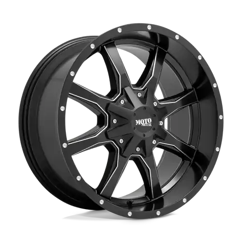 Moto Metal MO970 6X135/6X139.7 17X8 +0 SEMI GLOSS BLACK MILLED Seasonal Sale