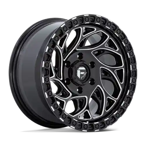 Fuel 1PC D840 RUNNER OR 6X120 20X9 +20 GLOSS BLACK MILLED New Arrival