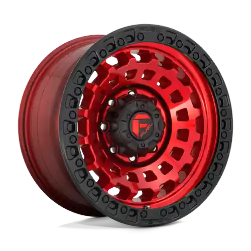 Fuel 1PC D632 ZEPHYR 8X180 17X9 +1 CANDY RED BLACK BEAD RING New Arrival