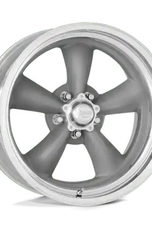 American Racing Vintage VN205 CLASSIC TORQ THRUST II CUSTOM 5X120.65 15X14 -88 TORQ THRUST GRAY W/ POLISHED LIP Time-Limited