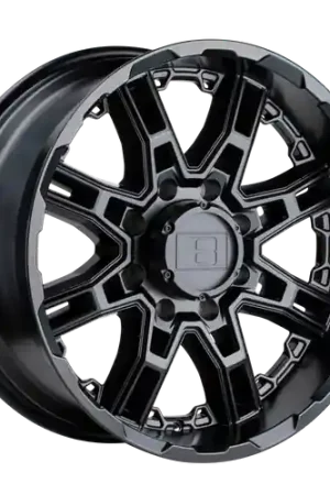 Level 8 SLINGSHOT 6X135 22X10 -12 MATTE BLACK Top Pick