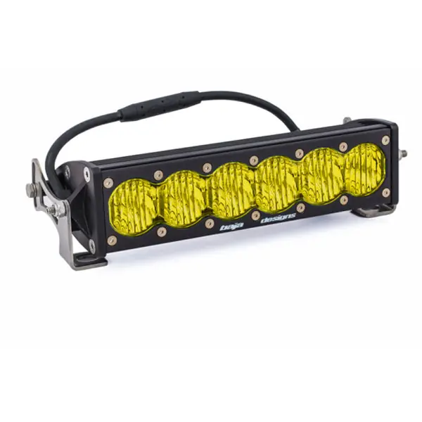 Certified Baja Designs OnX6 Wide Driving 10in LED Light Bar - Amber