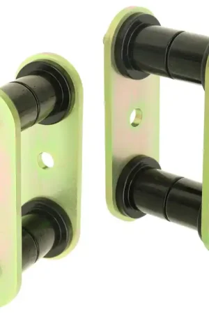 RockJock YJ HD Leaf Spring Shackles Rear w/ Urethane Bushings HD Greasable Bolts Pair Sale
