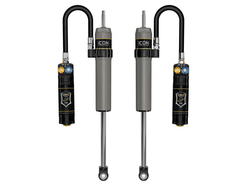 ICON 24+ Toyota Tacoma Remote Reservoir Shocks w/ CDXS 0-1in. Lift- (Rear) Popular