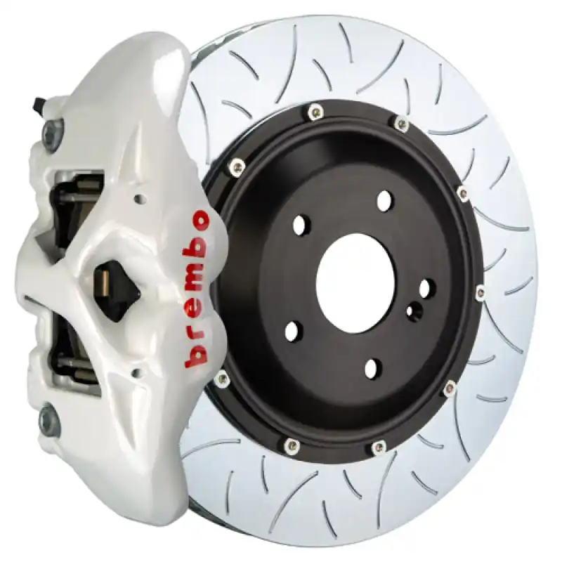 Brembo 19+ Mazda3 Front GT BBK 4 Piston Cast 345x28 2pc Rotor Slotted Type-3- White Get Yours