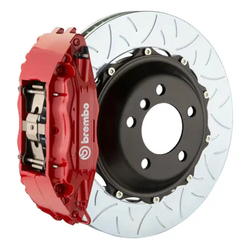 Brand New Brembo 00-02 CL500/03-05 S600/03-06 CL600 Fr GT BBK 4Pis Cast 2pc 355x32 2pc Rtr Slot Type3-Red