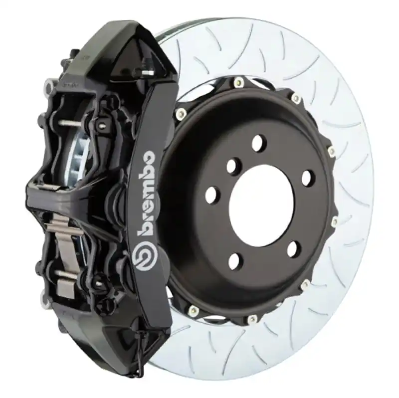 Brembo 08-17 S5/09-16 S4 Front GT BBK 6 Piston Cast 380x32 2pc Rotor Slotted Type3-Black Budget