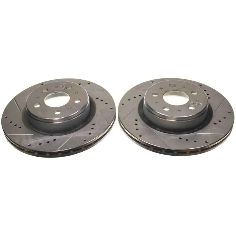 Power Stop 17-21 Tesla 3 Front Drilled & Slotted Rotor (Pair) Get Yours