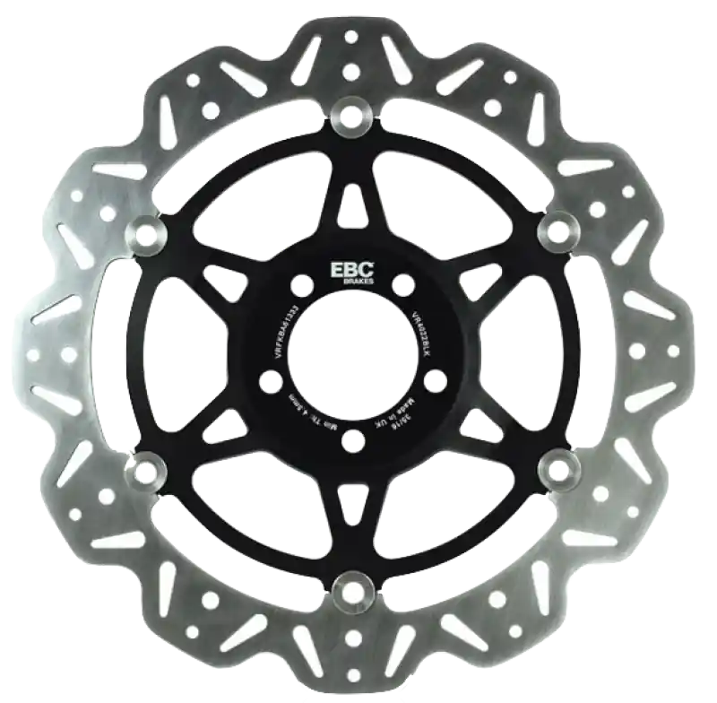 EBC 13-20 Honda MSX 125 Grom Front Left Vee Floating Black Rotor Worldwide Shipping