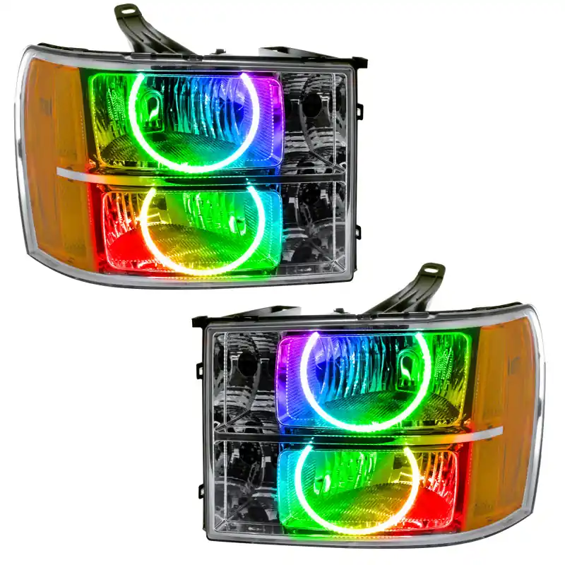 Money Back Guarantee Oracle 07-13 GMC Sierra SMD HL - Round Ring Design - ColorSHIFT