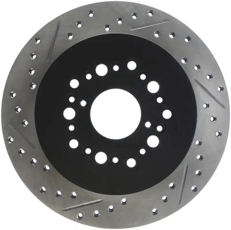 StopTech Power Slot 93-97 Lexus GS Series/95-00 LS400/92-00 SC400 Rear Right Drilled & Slotted Roto Warranty Included