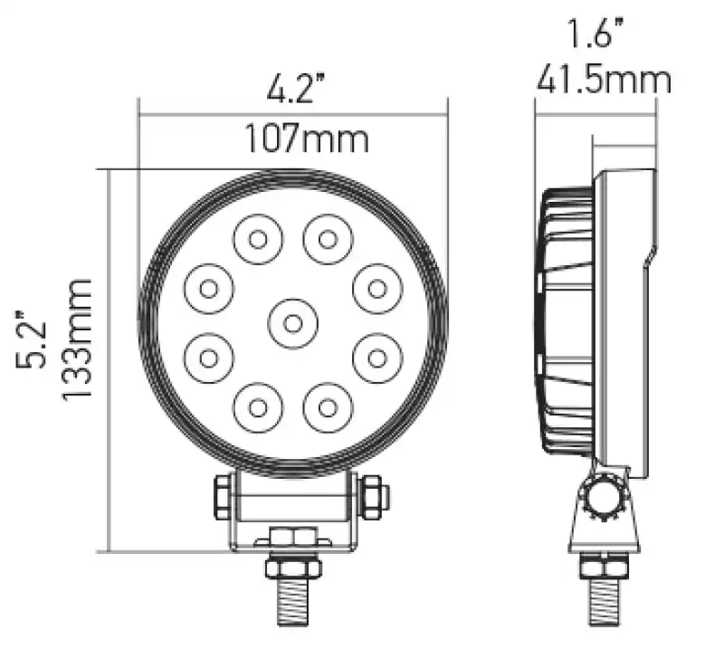 Hella ValueFit Work Light 5RD 1.0 LED MV LR LT Viral