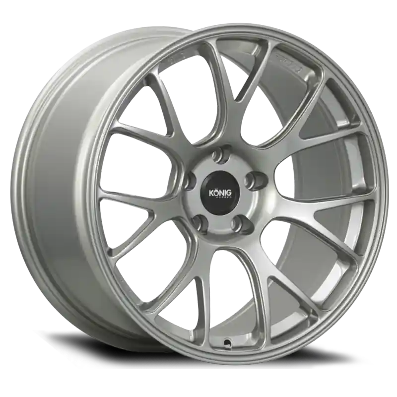 Konig Forged F1M 18X9.5 5X114.3 ET35 Ash Silver Knurled Bead Fan Favorite