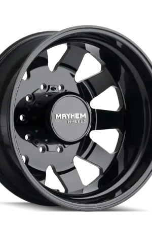 Warranty Included Mayhem 8181 Challenger Dually 22x8.25 / 10x225 BP / 169mm Offset / 170.1mm Hub Full Black Wheel