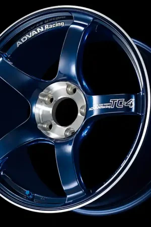 Last Chance Advan TC-4 SE 18x8.5 / +45 Offset / 5x100 / 63mm Bore / Racing Indigo Blue and Diamond Cut